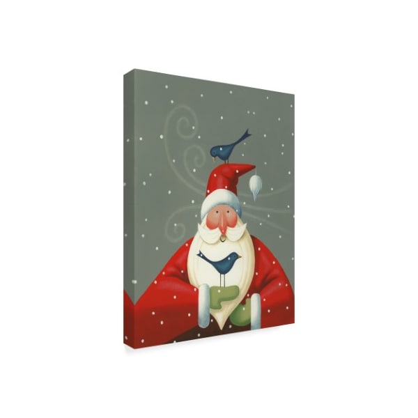 Margaret Wilson 'Santa With Bluebirds' Canvas Art,18x24
